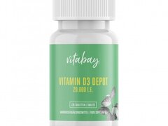 Vitamina D3 - 20.000 UI - 120 Tablete vegan, Vitabay